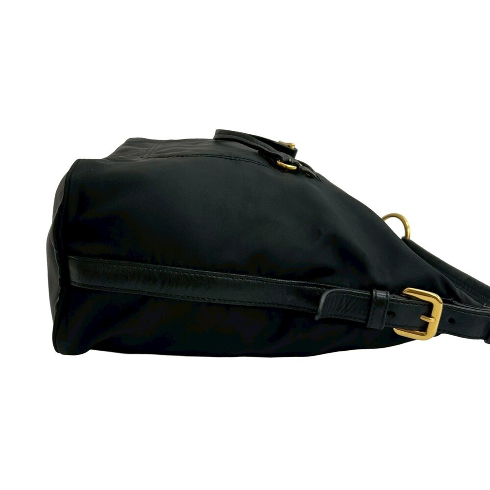 PRADA Black Leather Shoulder Bag - Picture 6 of 10
